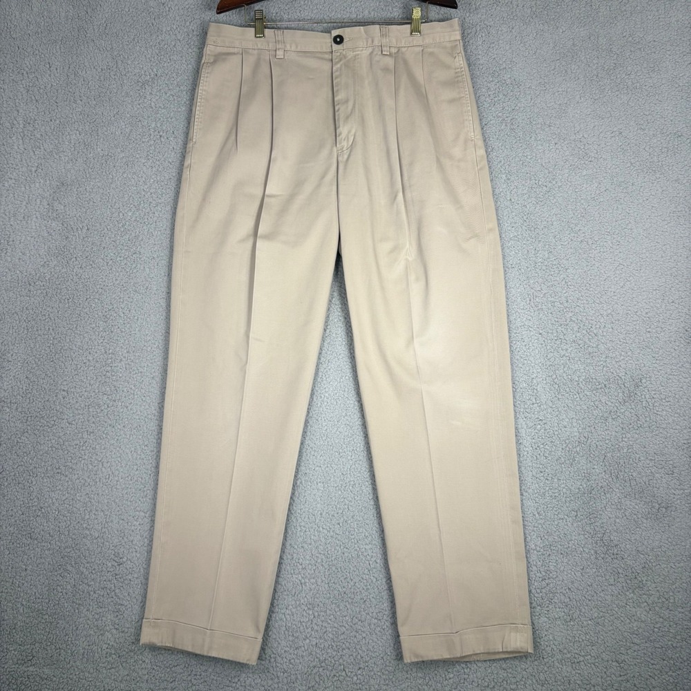Vtg Polo Ralph Lauren Pants Mens 36X32 Hammond Pant Double Pleated Cuffed